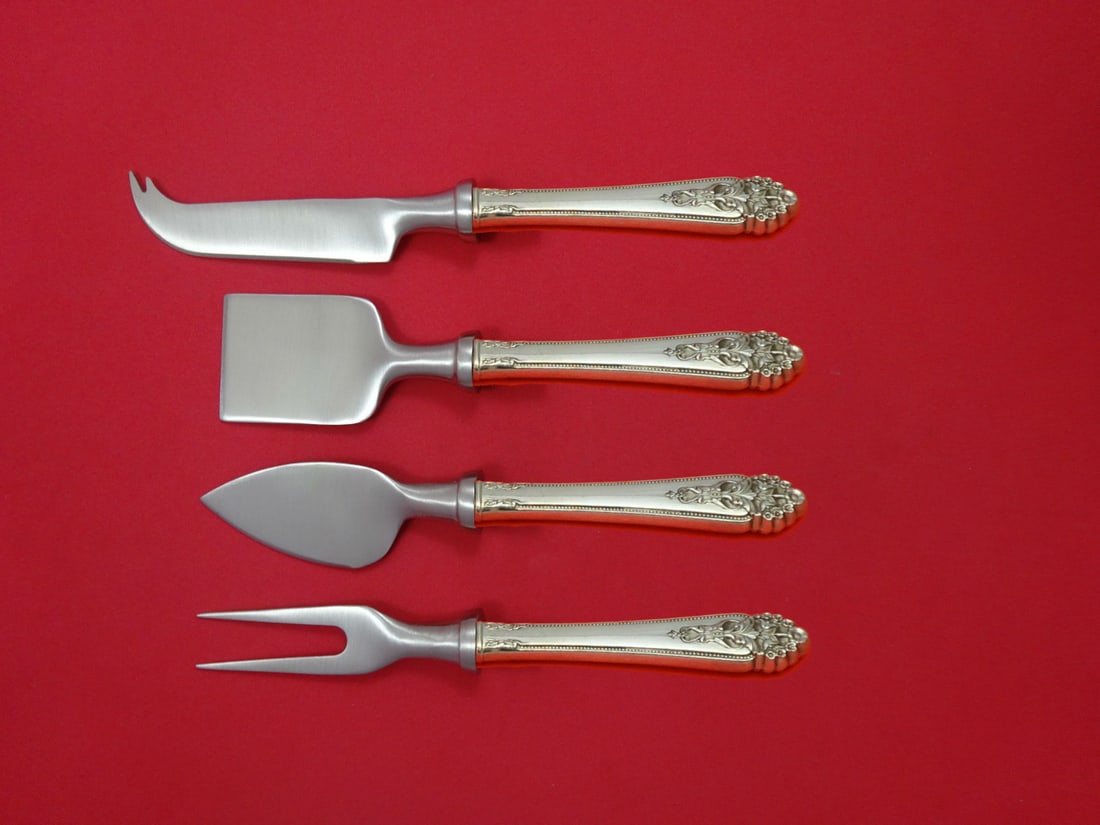 International Sterling Silver Queen's Lace 4pc Cheese Serving Set (1 of 1)