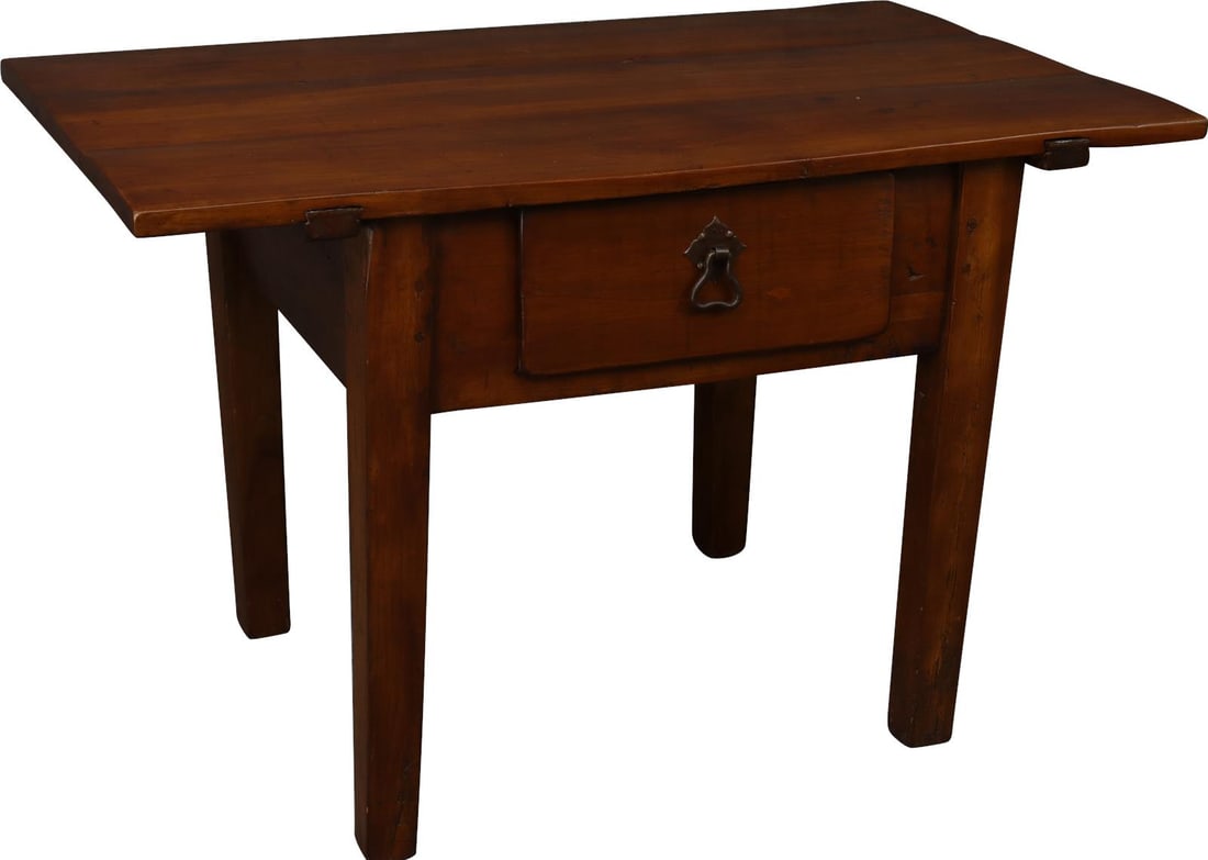 Antique German Table Oak Pine 1870 Rustic Charm: Antique German Table Oak Pine 1870 Rustic Charm This exquisite Antique German Table, crafted from a combination of pine and oak, dates back to circa 1870. It features a classic design that showcases t