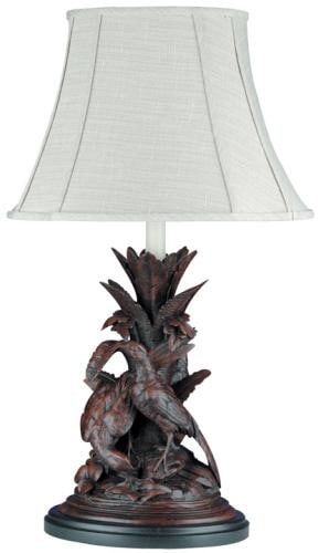 USA Made Lodge Style Pheasant Sculpture Table Lamp (1 of 1)