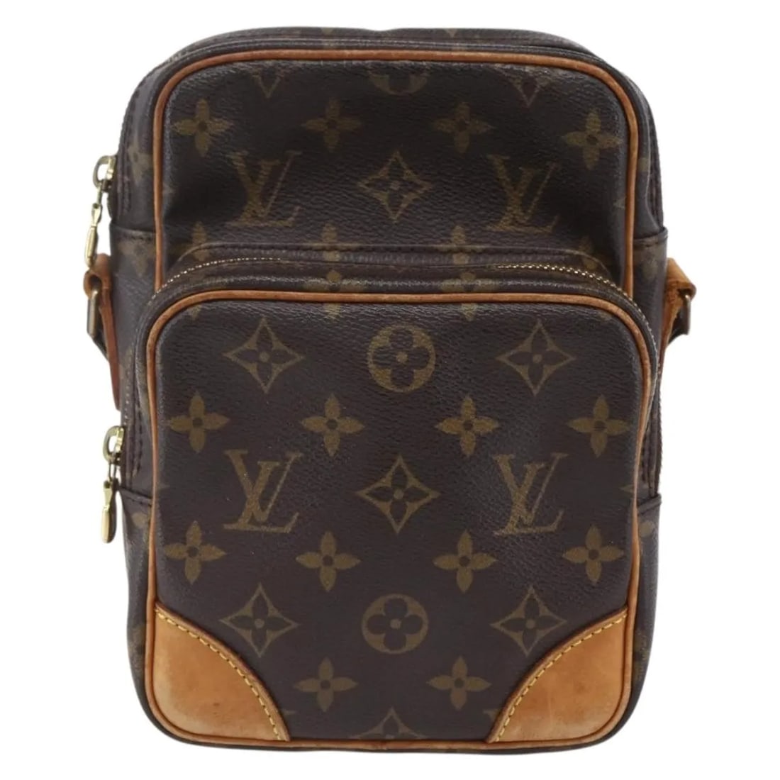 Louis Vuitton Amazone Monogram Canvas Shoulder Bag 15x21x8cm: Louis Vuitton Amazone Monogram Canvas Shoulder Bag 15x21x8cm Louis Vuitton Amazone Bag crafted from monogram canvas in brown. This unisex bag features a shoulder strap and metal fittings. It shows sig