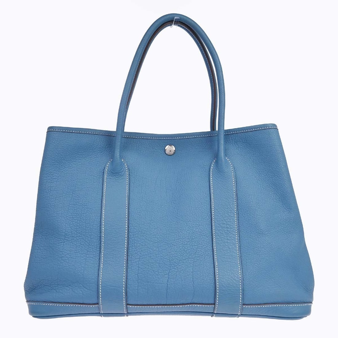 Hermes Garden Party 36 PM Blue Jean Togo Leather Tote (1 of 13)