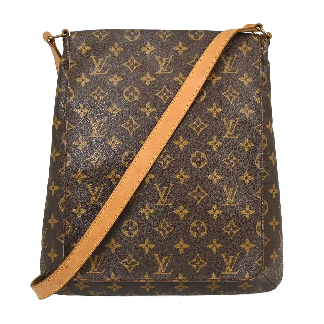 Louis Vuitton Musette Salsa Unisex Brown Canvas Shoulder Bag: Louis Vuitton Musette Salsa Unisex Brown Canvas Shoulder Bag Louis Vuitton Musette Salsa in monogram canvas. This unisex shoulder bag is presented in brown and remains in good condition with visible w