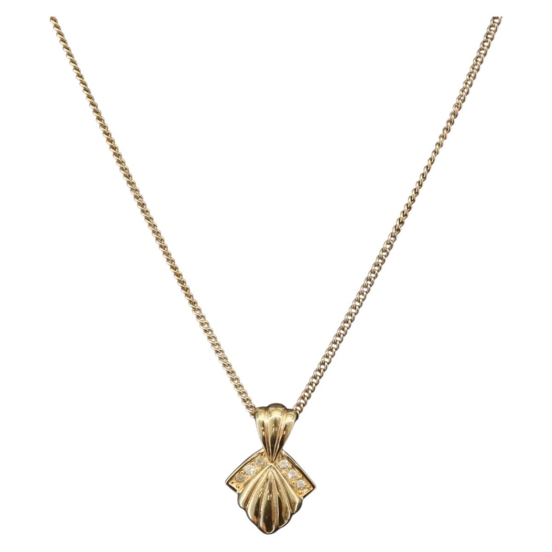 Christian Dior Gold Tone Metal Necklace 18.5 Inch German Made (1 of 18)