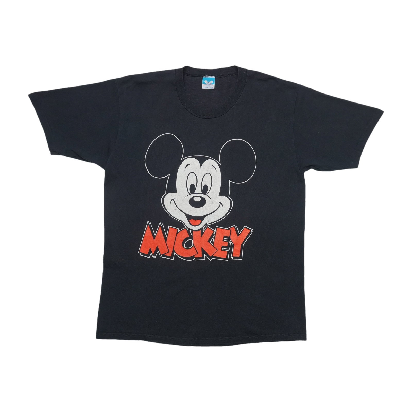 Vintage 1990s Disney Mickey Mouse Black Cotton Shirt (1 of 4)