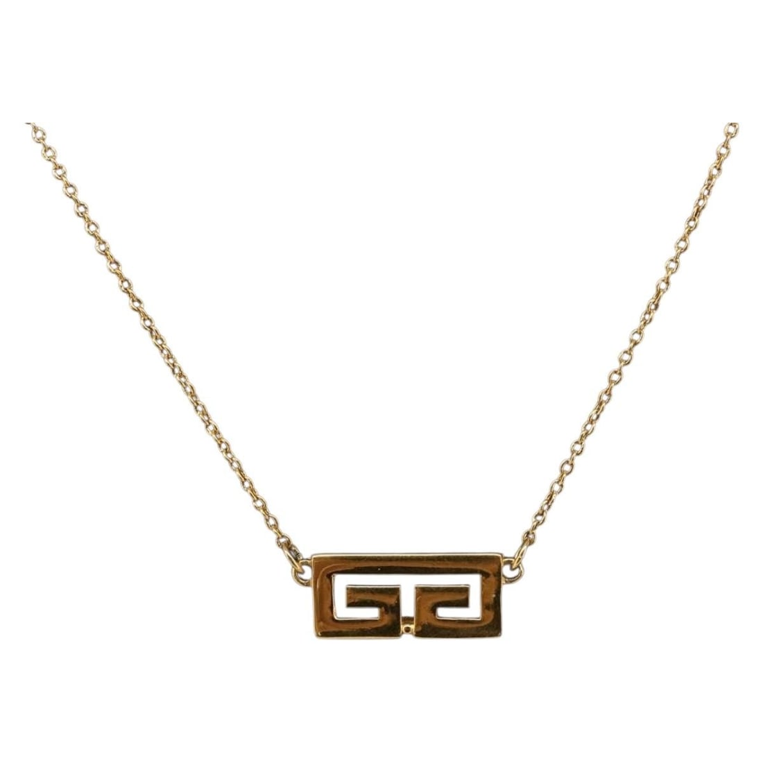 Givenchy Gold Tone Metal Necklace 15 Inch Womens (1 of 14)