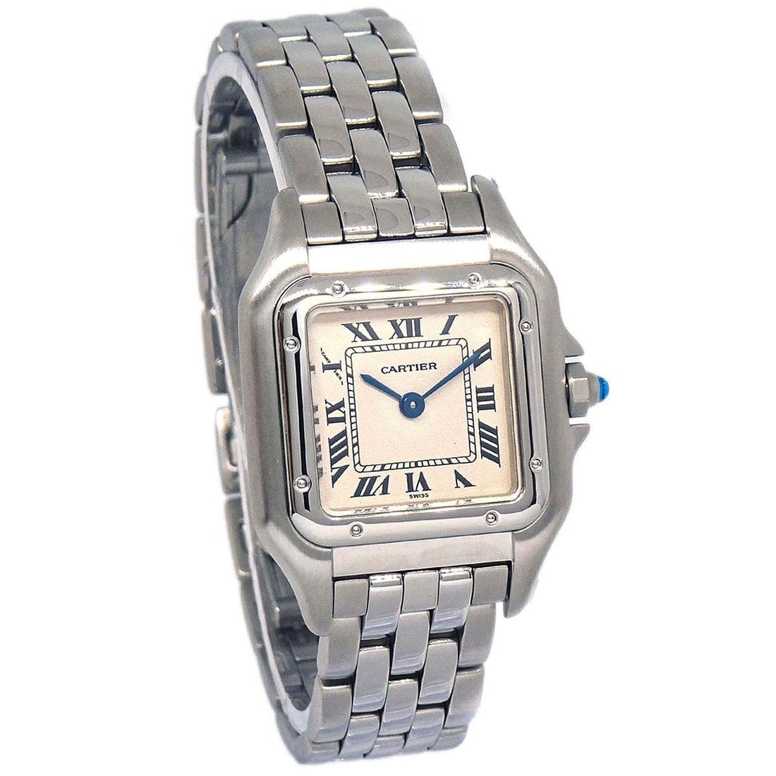 Cartier Panthere SM Ref.1320 Womens Quartz Stainless Steel Wristwatch: Cartier Panthere SM Ref.1320 Womens Quartz Stainless Steel Wristwatch Cartier Panthere SM Ref. 1320 quartz wristwatch with a stainless steel case and bracelet. This women's analog watch features a bei