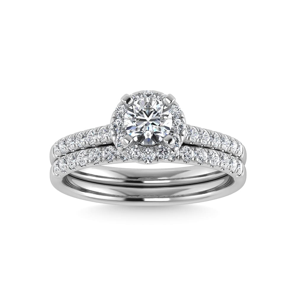 10K White Gold Lab Grown Diamond 1 1/2 Ct.Tw. Bridal Ring: 10K White Gold Lab Grown Diamond 1 1/2 Ct.Tw. Bridal Ring 10K White Gold Lab Grown Diamond 1 1/2 Ct.Tw. Bridal Ring 10k White Gold Stone Color: D-f Stone Clarity: Vs Each ring is presented in standard