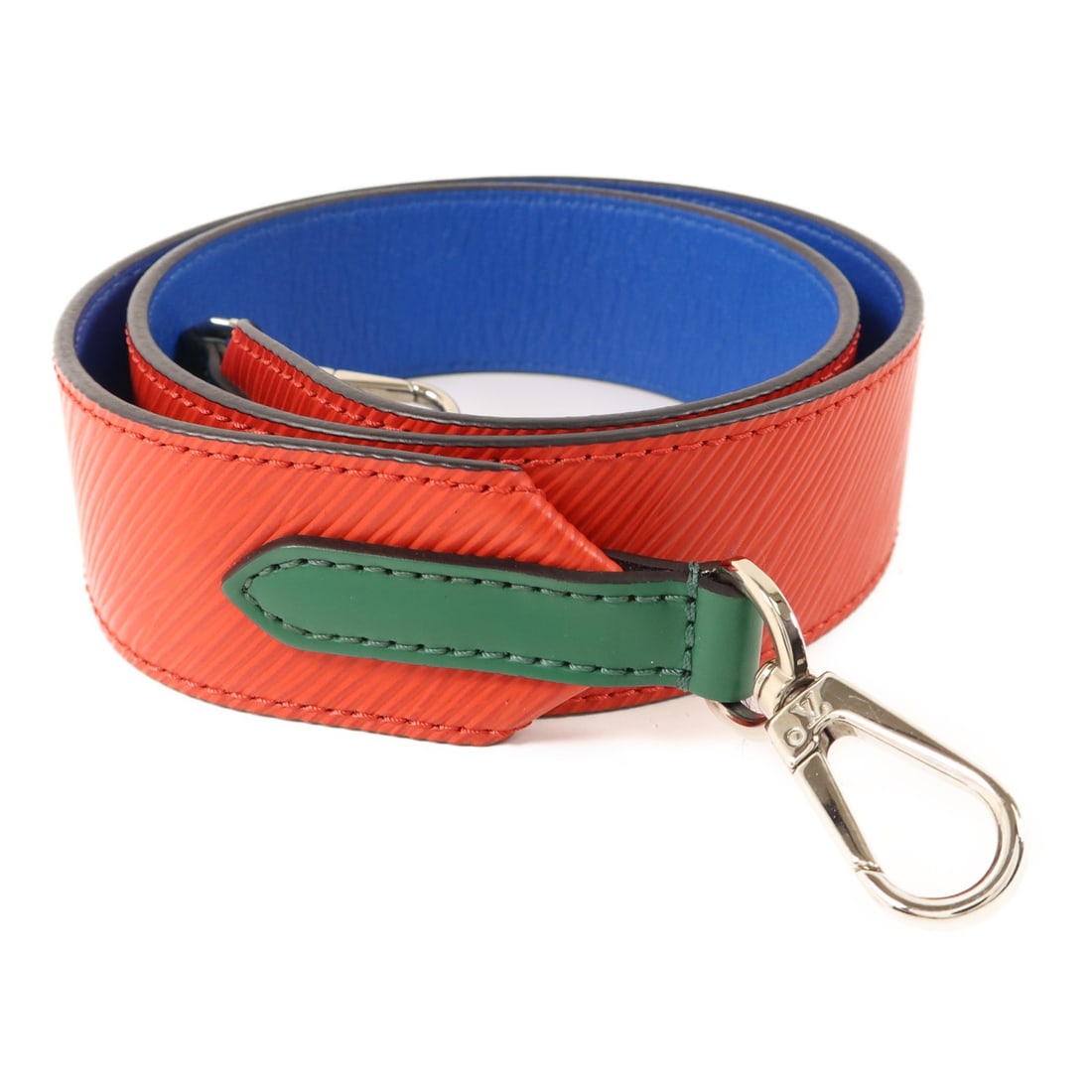 Louis Vuitton Epi Coquelicot wide shoulder strap 90cm: Louis Vuitton Epi Coquelicot wide shoulder strap 90cm This Louis Vuitton wide shoulder strap is crafted from red Epi calfskin leather, offering both durability and a sophisticated look. Designed for w