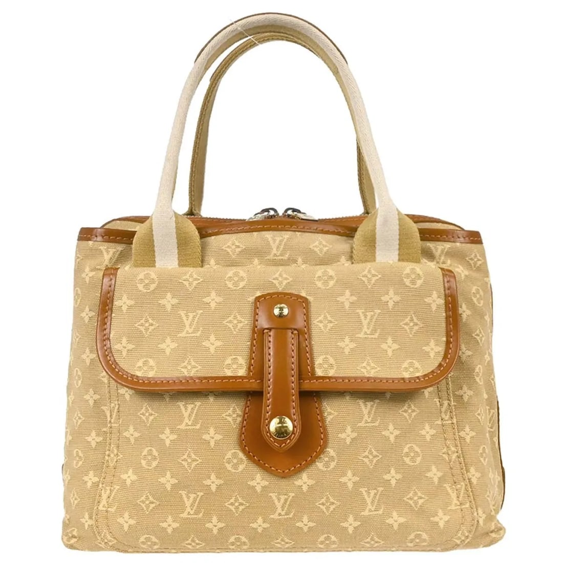 Louis Vuitton Sac Mary Kate canvas handbag beige: Louis Vuitton Sac Mary Kate canvas handbag beige Louis Vuitton Sac Mary Kate handbag in beige canvas with a structured silhouette. This pre-owned piece is in very good condition with noted exterior di