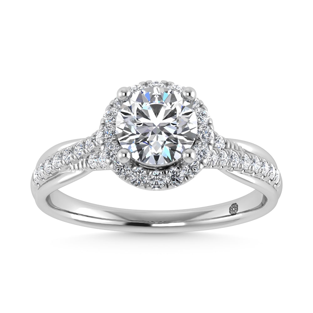 10K White Gold Lab Grown Diamond 1 1/4 Ct.Tw. Engagement Ring (1 of 4)