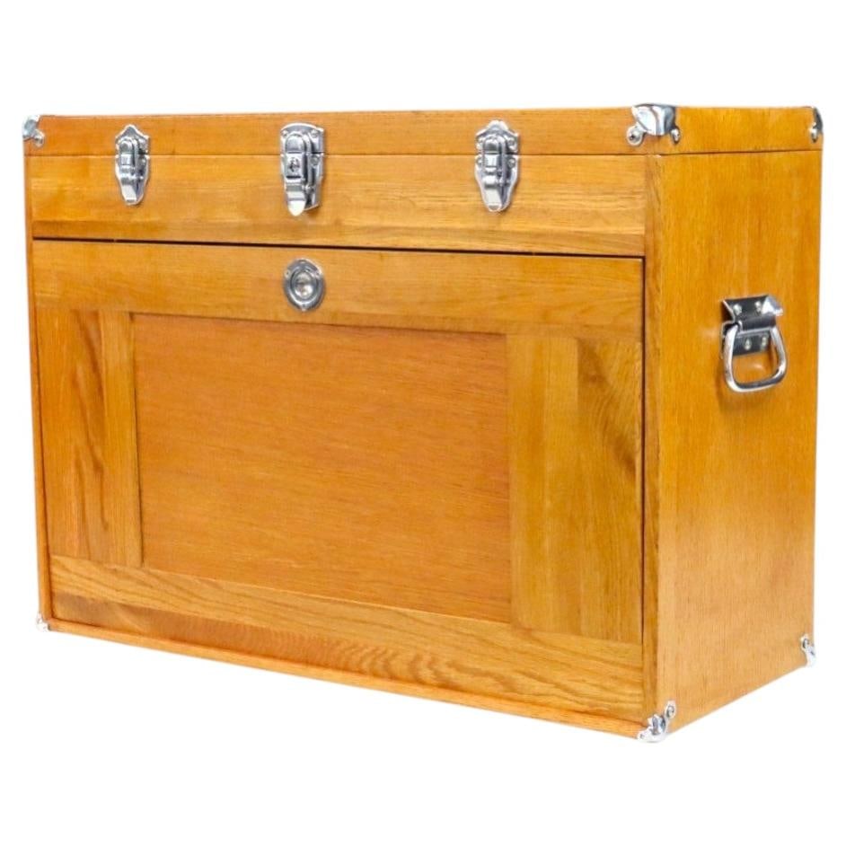 Mid Century Oak Machinist Tool Chest 14 Drawer (1 of 12)