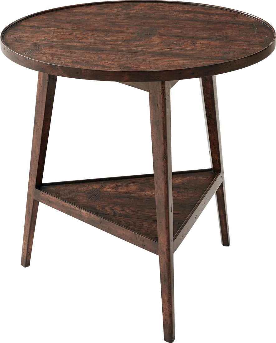 Theodore Alexander Althorp Collection Rustic Mahogany Side Table (1 of 2)