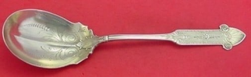 Gorham Byzantine Sterling Silver Berry Spoon 8 3/4 Inch Monogrammed (1 of 2)