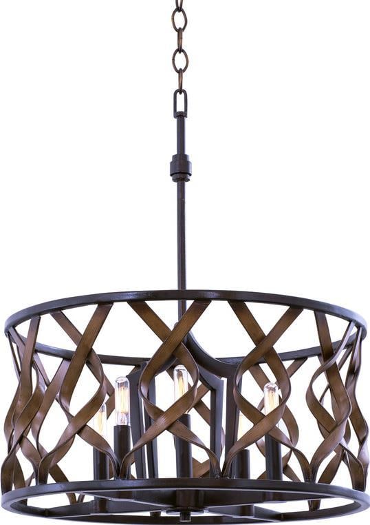 Kalco Soho Milk Chocolate Industrial Pendant Light Open Cage 24H: Kalco Soho Milk Chocolate Industrial Pendant Light Open Cage 24H Illuminate your space with the elegant Milk Chocolate Soho Iron Pendant Light, designed in a chic industrial style. This pendant