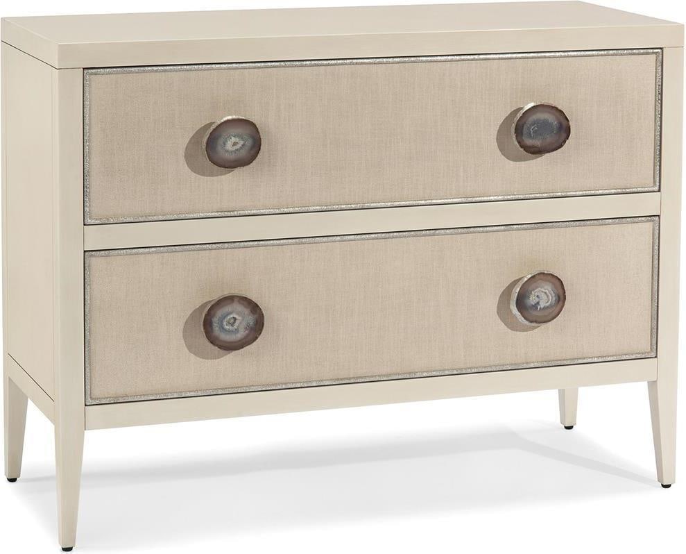 John-Richard Marais Commode Transitional Style Linen Inlay (1 of 4)