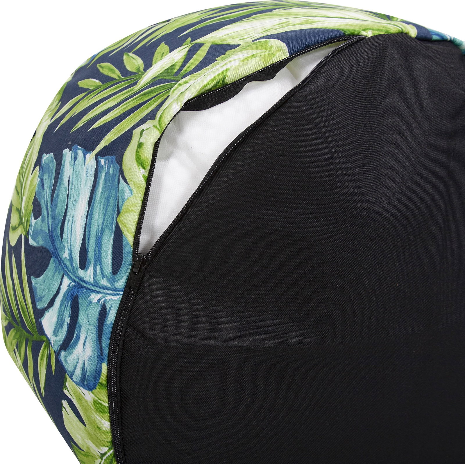 Howard Elliott Cardoon Tall Round Outdoor Pouf Green Lime (1 of 6)