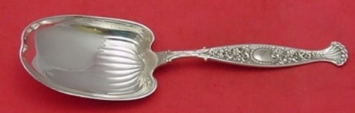 Whiting Hyperion Sterling Silver Berry Spoon 9 1/8 Inch Serving Flatware: Whiting Hyperion Sterling Silver Berry Spoon 9 1/8 Inch Serving Flatware This exquisite Hyperion Berry Spoon, crafted by Whiting, showcases a beautiful pattern that dates back to 1850-1899. Made from 