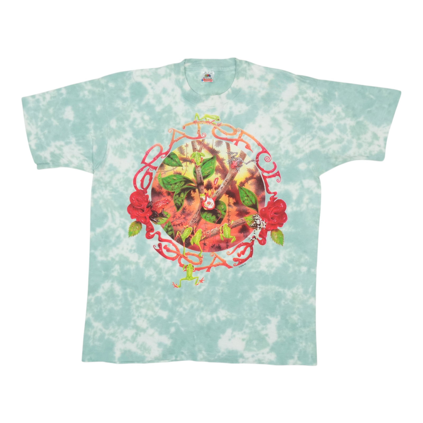 Vintage 1993 Grateful Dead Fall Tour Tie Dye Cotton Shirt XL (1 of 6)