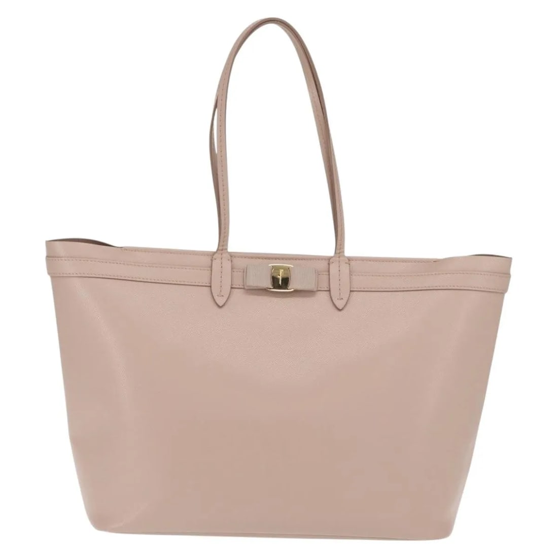 Pink Leather Vala Tote Bag by Salvatore Ferragamo 36cm by 25cm by 16cm (1 of 18)