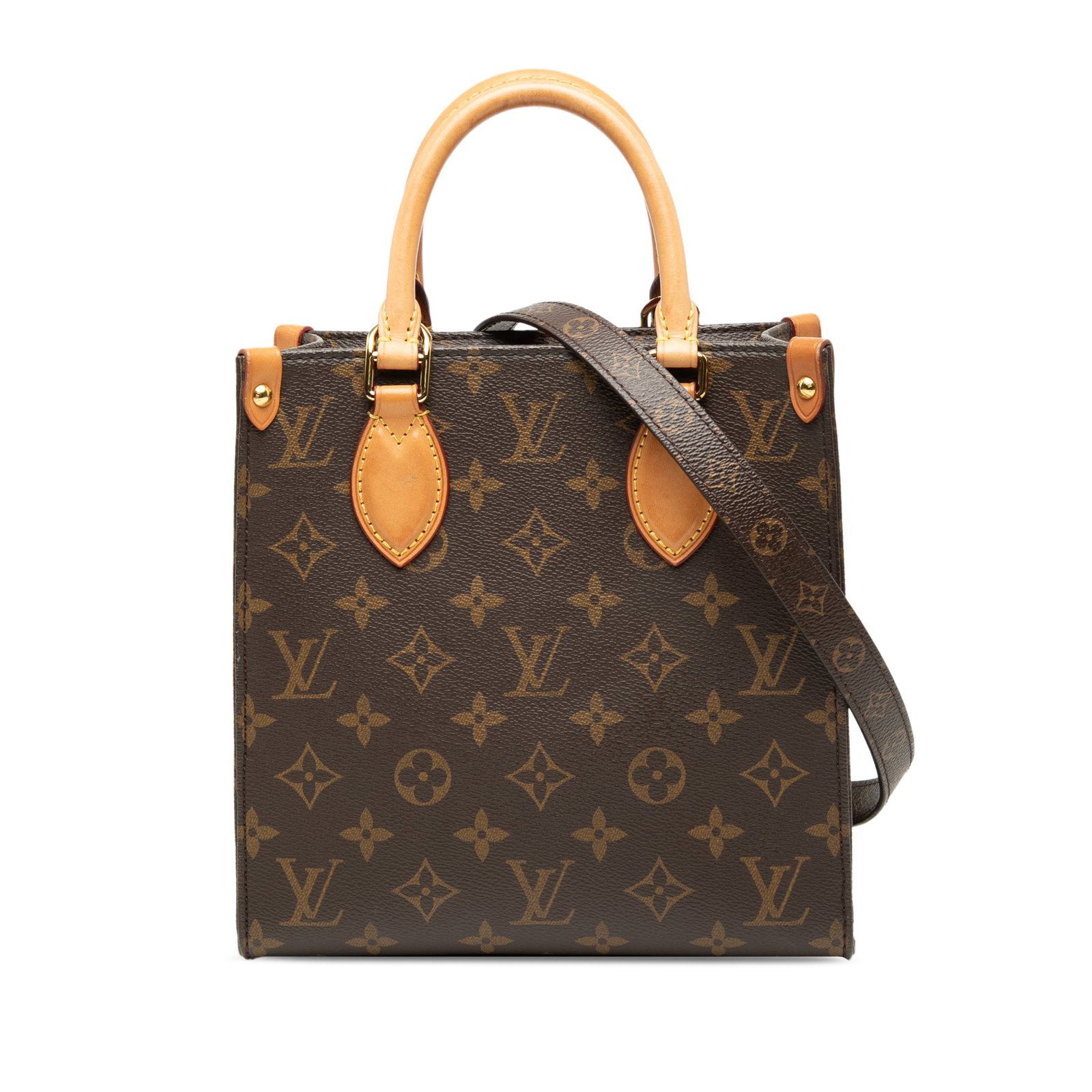 Louis Vuitton Sac Plat BB Monogram Canvas Shoulder Bag (1 of 7)