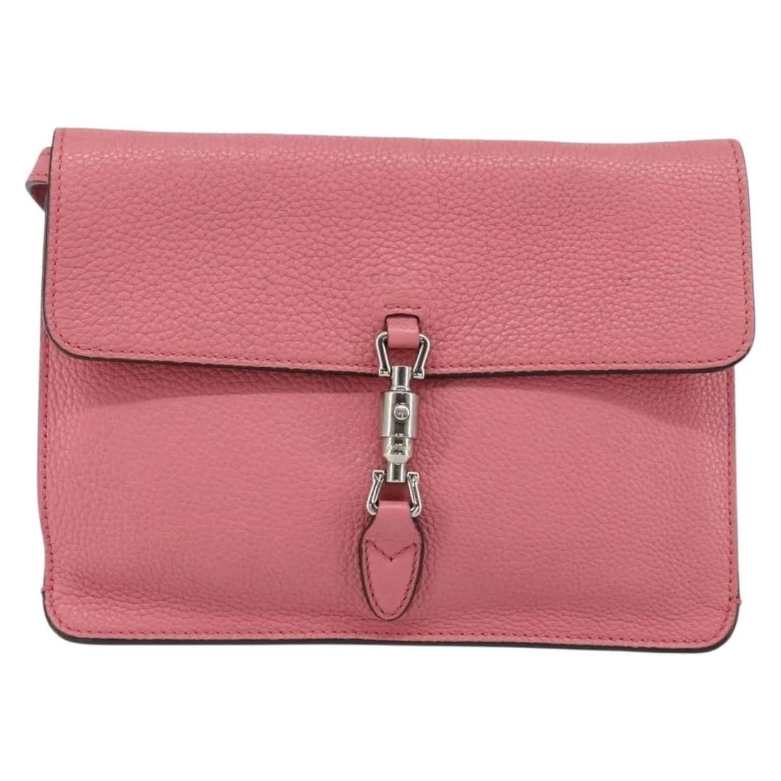 Gucci Jackie Soft Leather Convertible Clutch Pink: Gucci Jackie Soft Leather Convertible Clutch Pink Gucci Jackie Soft Convertible Clutch in pink leather. This women's bag is presented in very good overall condition, with light wear to the exterior, m