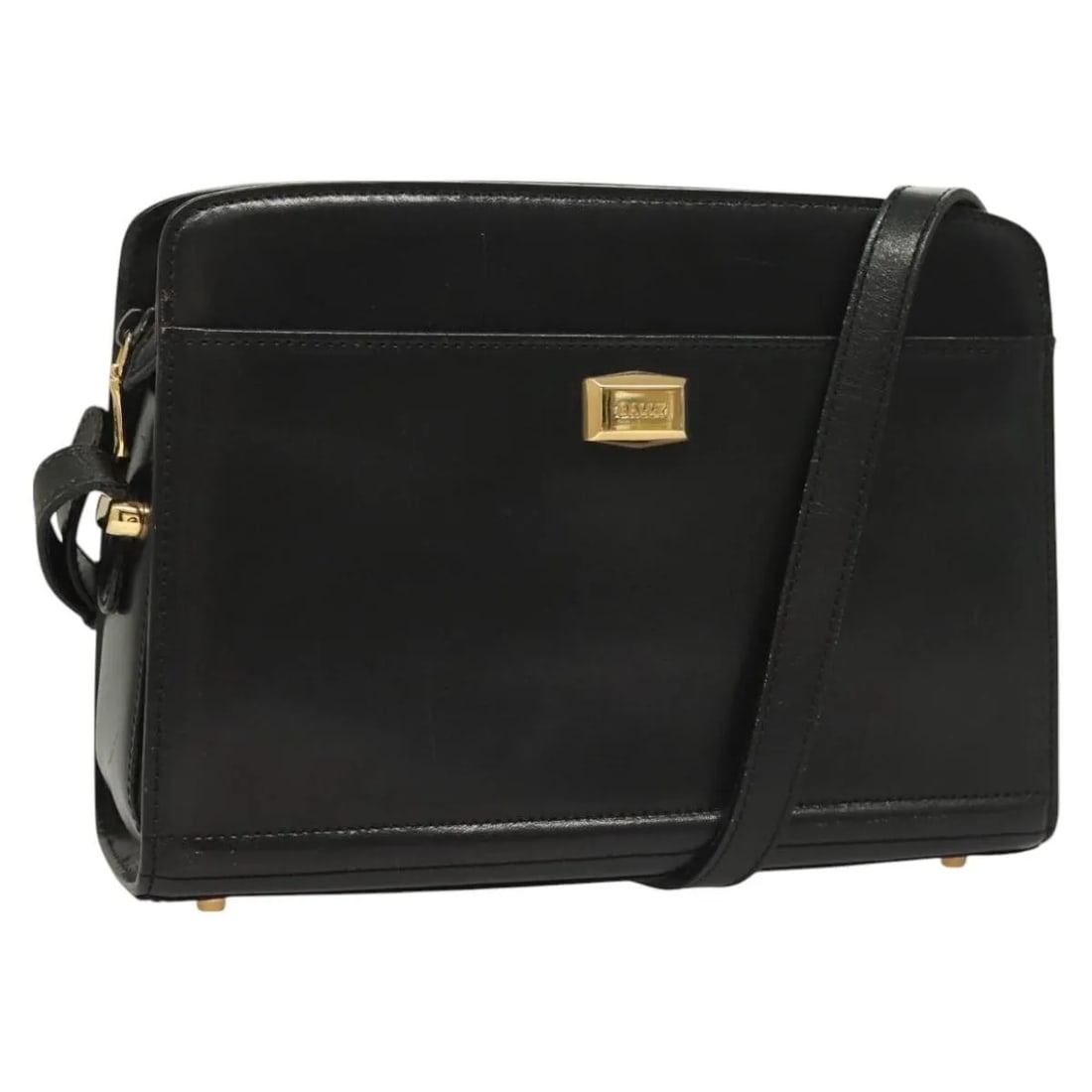 Bally Vintage Unisex Black Leather Shoulder Bag Italy: Bally Vintage Unisex Black Leather Shoulder Bag Italy This Bally vintage shoulder bag is crafted from black leather and designed for unisex use. Made in Italy, it features a classic silhouette with a 