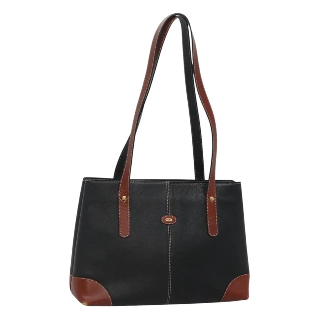 Bally Vintage black leather shoulder bag 34cm Italy: Bally Vintage black leather shoulder bag 34cm Italy This Bally vintage shoulder bag is crafted from black leather and designed for women. Made in Italy, it features a classic shoulder strap and spacio
