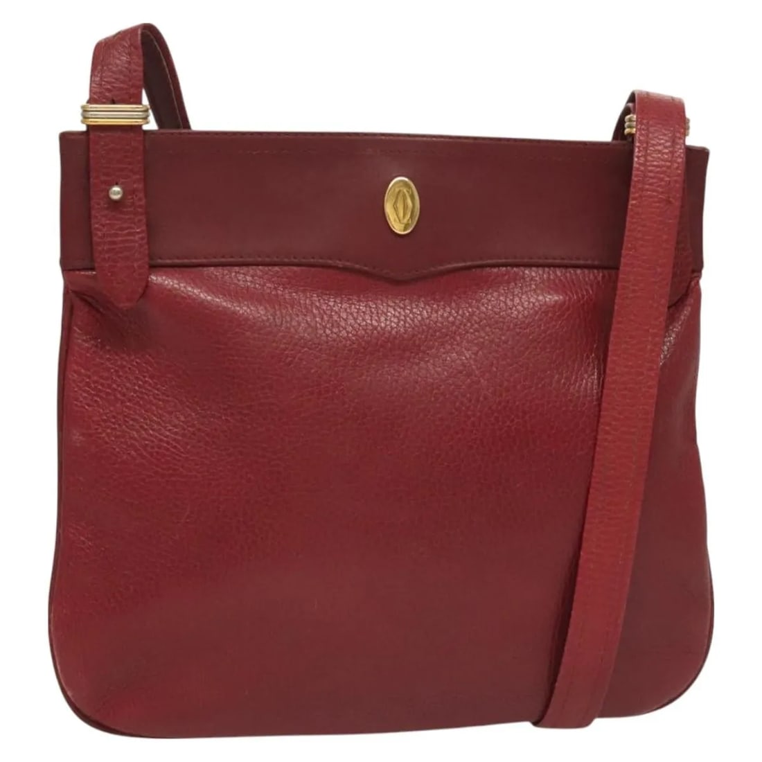 Cartier Vintage Must de Cartier Burgundy Leather Bag (1 of 18)