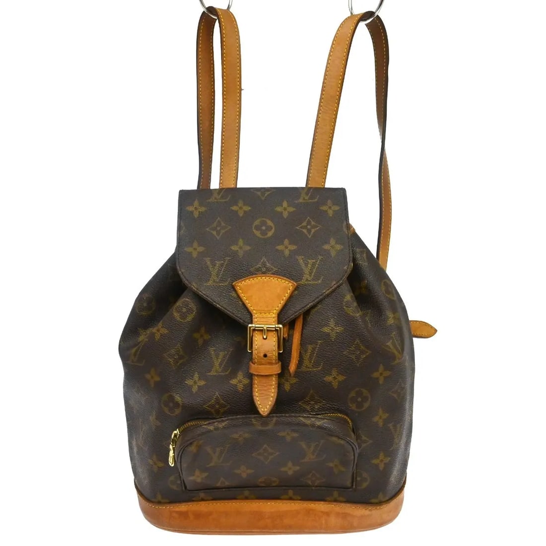 Louis Vuitton Montsouris canvas backpack brown: Louis Vuitton Montsouris canvas backpack brown Louis Vuitton Montsouris backpack in brown monogram canvas. This unisex bag is made in France and is presented in fair condition with visible wear. Exter