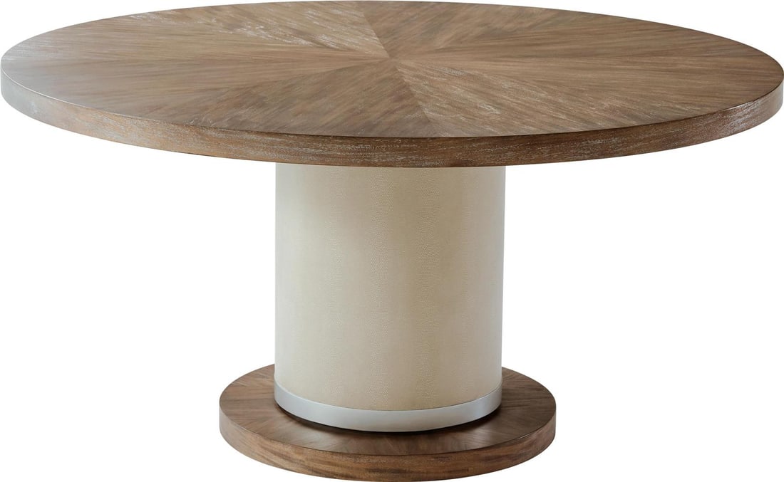 Theodore Alexander Sabon Dining Table II Teak Rattan Formal Design (1 of 5)