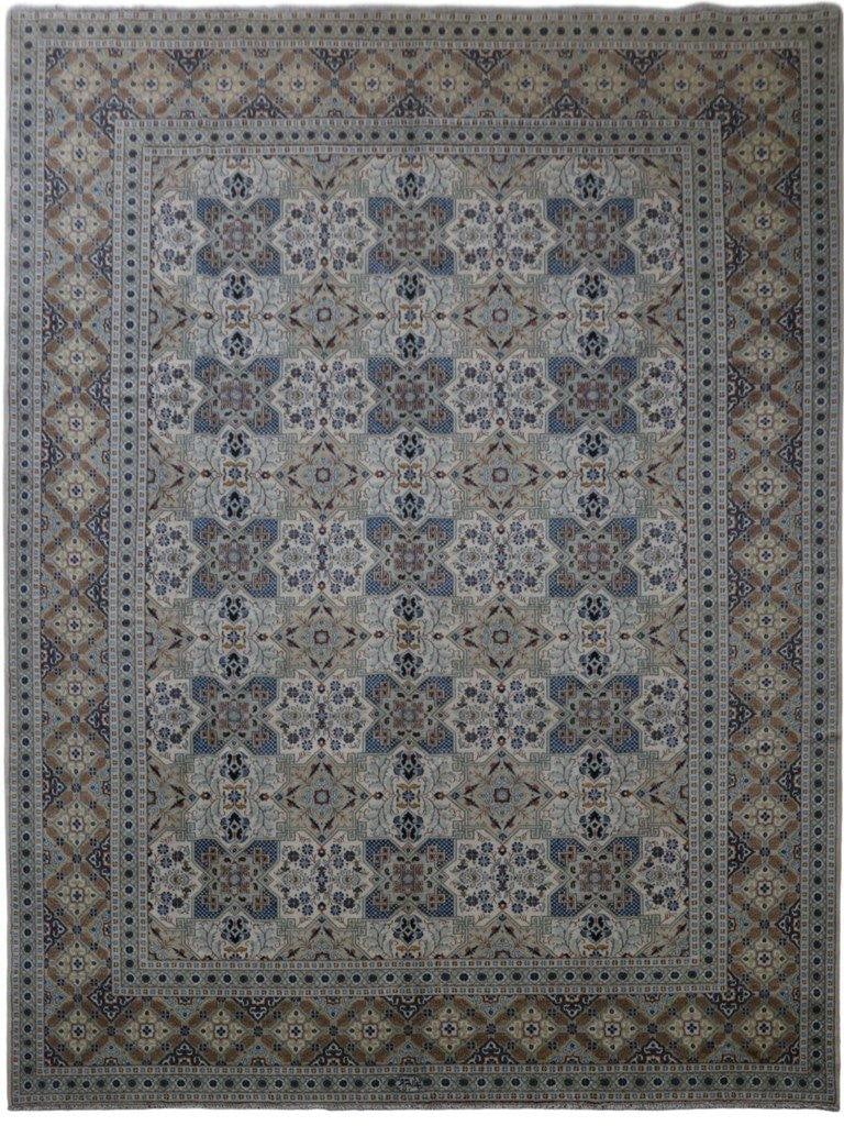Ivory Persian Signed Kashan Rug 9'10 x 12'11 Handmade Wool Silk: Ivory Persian Signed Kashan Rug 9'10 x 12'11 Handmade Wool Silk Free continental US Shipping Transform your space with this exquisite 9' 10" x 12' 11" Ivory Authentic Persian Design Signed Kashan Rug.