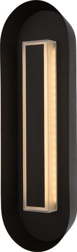 Kalco Prescott Matte Black LED Wall Sconce Dimmable Oval 16W: Kalco Prescott Matte Black LED Wall Sconce Dimmable Oval 16W Illuminate your space with the Prescott Matte Black LED Sconce, a perfect blend of modern design and functionality. This large wall sconce 