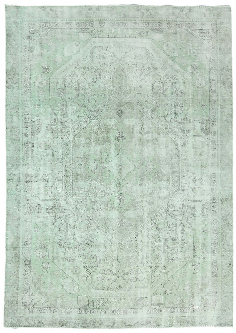 Vintage Hand-Knotted Floral Oriental Rug 5'8 x 8'4 Wool Antique (1 of 13)