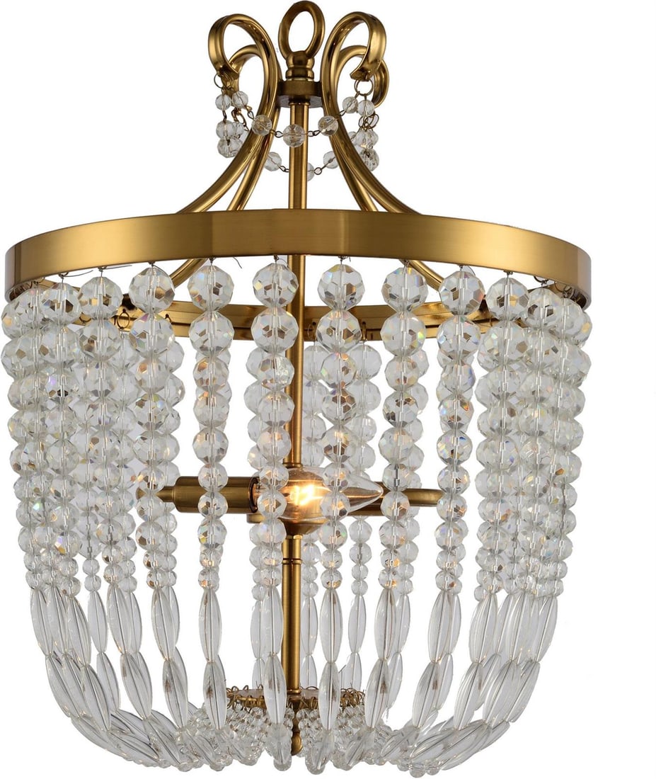Terracotta Victorian Crystal Chandelier Darcia Collection 18H (1 of 1)