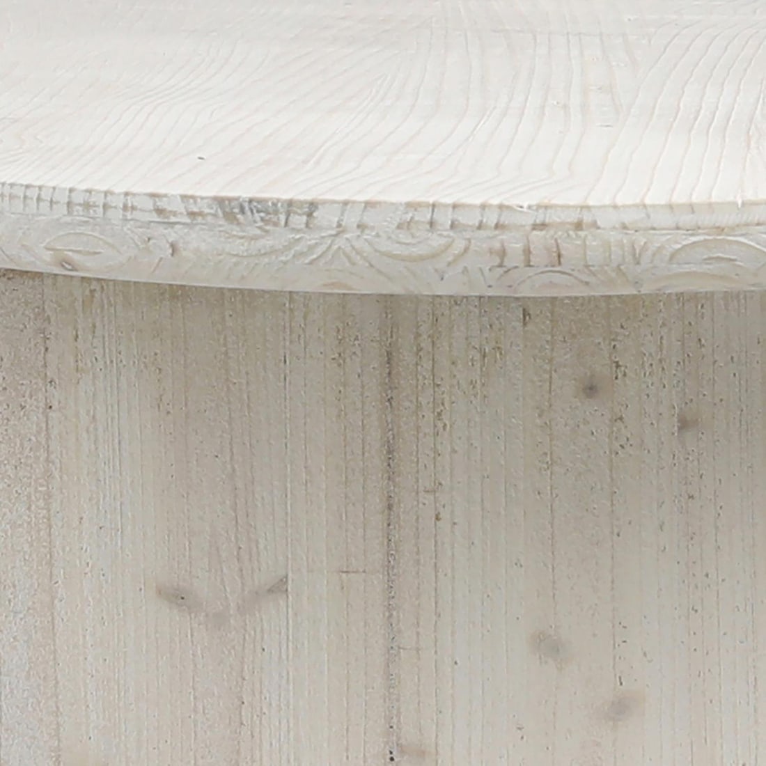 Celine Rustic Whitewash Reclaimed Pine Wood Dining Table (1 of 5)
