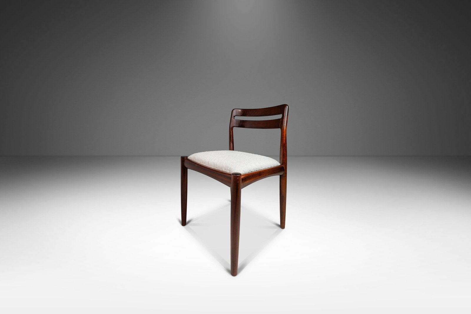 Rare H.W. Klein Model 382 Dining Chair in Mahogany & Boucle for Bramin Mobler 1960s (1 of 10)