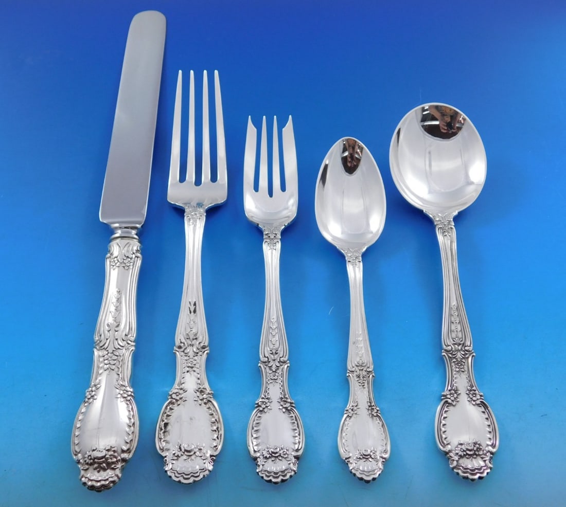 Tiffany Richelieu Sterling Silver Flatware 60 Piece Dinner Service (1 of 7)