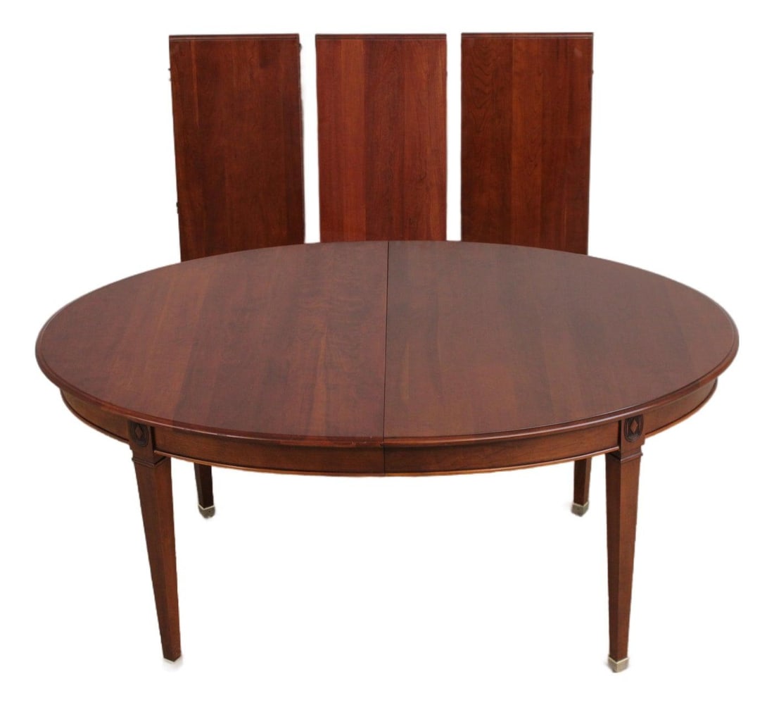 Harden cherry dining table with 3 extension leaves 44w x 68d x 30.5h (1 of 10)