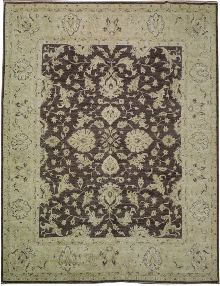8 x 10 Chobi Peshawar Handmade Natural Wool Area Rug (1 of 6)