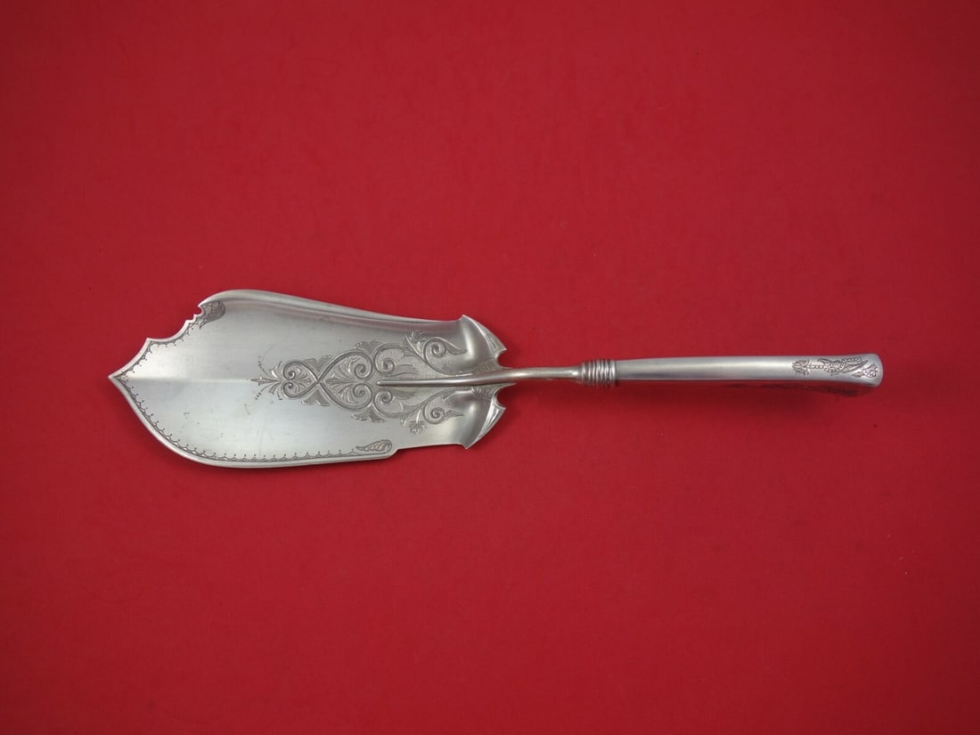 Gorham Angelo Sterling Silver Fish Server 12 Inch Bright-Cut (1 of 2)