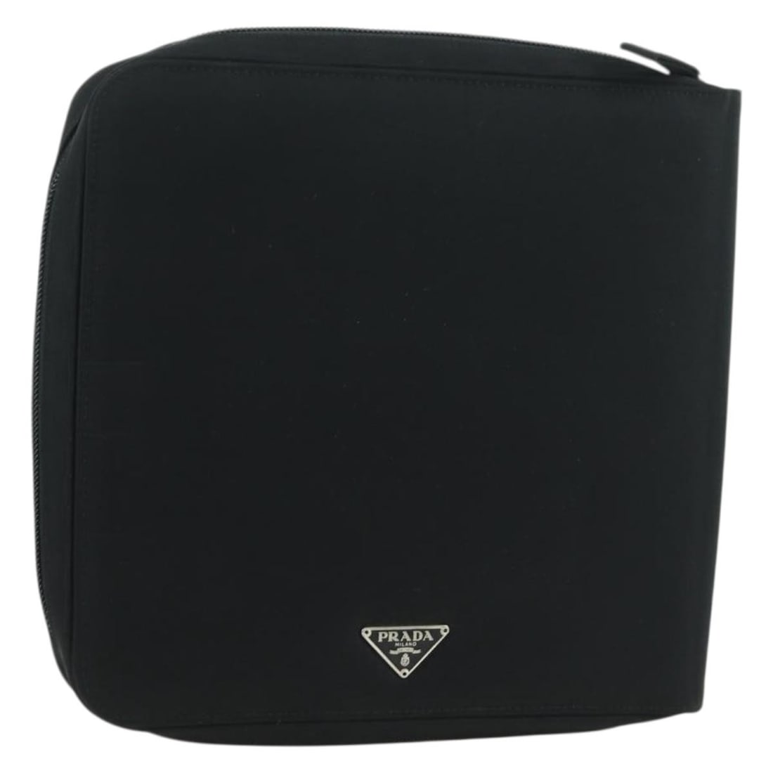 PRADA Black Nylon Mini Disc Case Pouch Made in Italy: PRADA Black Nylon Mini Disc Case Pouch Made in Italy Authentic Prada mini disc case pouch in black nylon. This women's pouch is made in Italy and features a compact, slim profile. Please note that onl