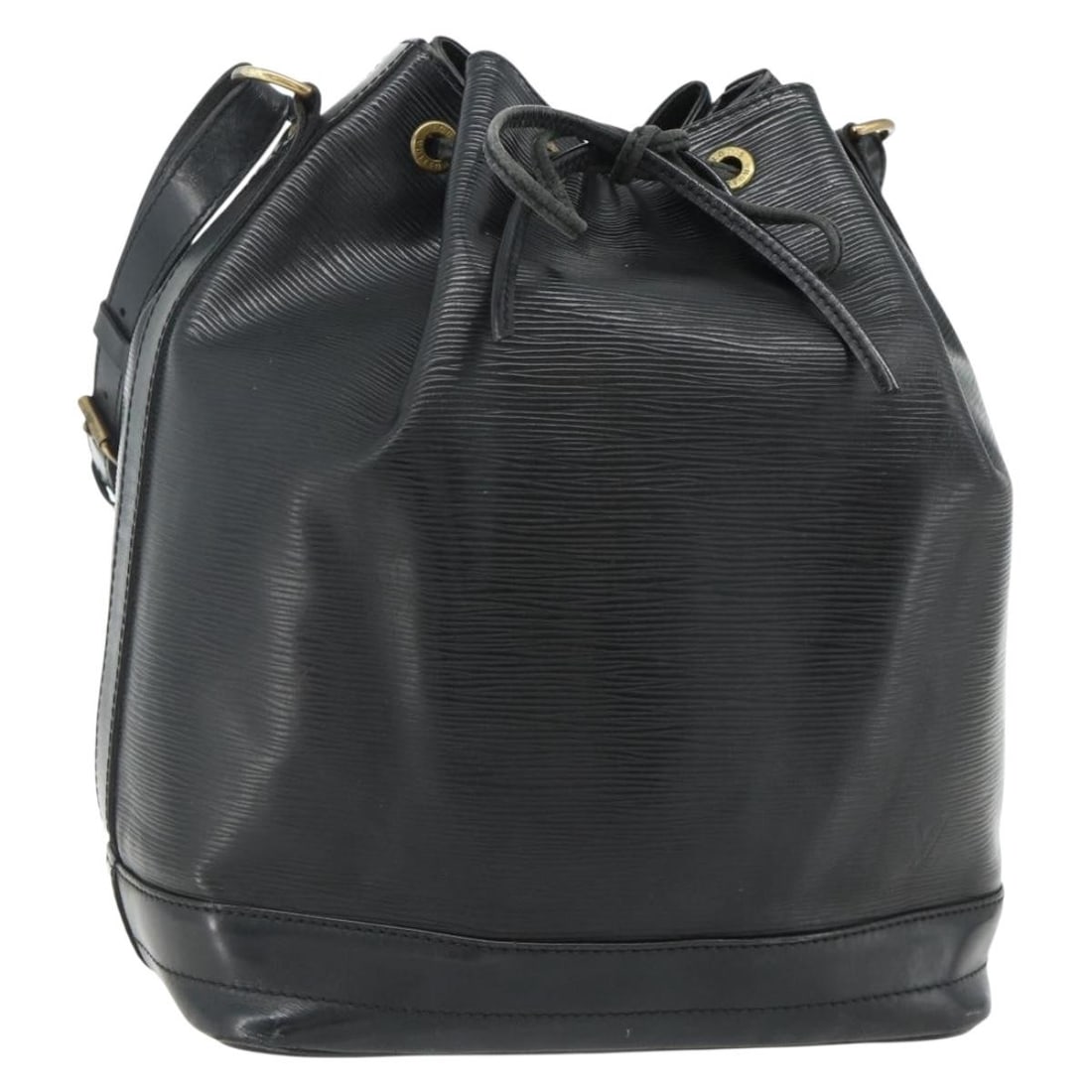 Louis Vuitton Noe Epi Leather Black Shoulder Bag M44002: Louis Vuitton Noe Epi Leather Black Shoulder Bag M44002 This Louis Vuitton Epi Noe Shoulder Bag features a classic black Epi leather exterior with an adjustable shoulder strap. The bag is designed for