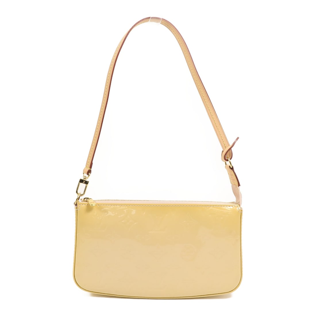 Louis Vuitton Monogram Vernis Lexington Pochette Yellow Shoulder Bag GHW (1 of 17)