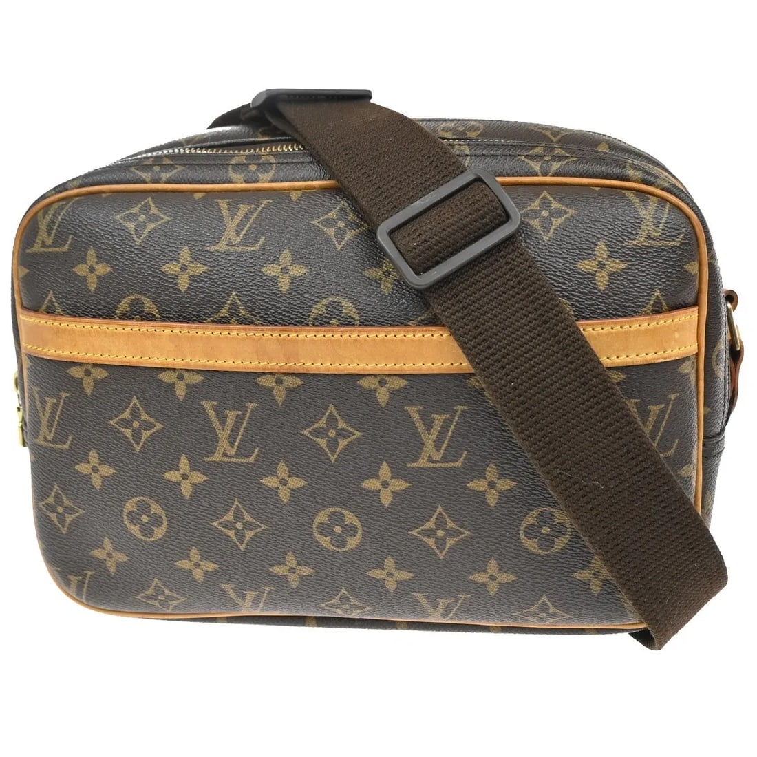Louis Vuitton Monogram Canvas Female Reporter Bag 29x21x13cm: Louis Vuitton Monogram Canvas Female Reporter Bag 29x21x13cm This Louis Vuitton Reporter Bag features the iconic monogram canvas in brown, designed for women. It measures 29cm x 21cm x 13cm and was ma