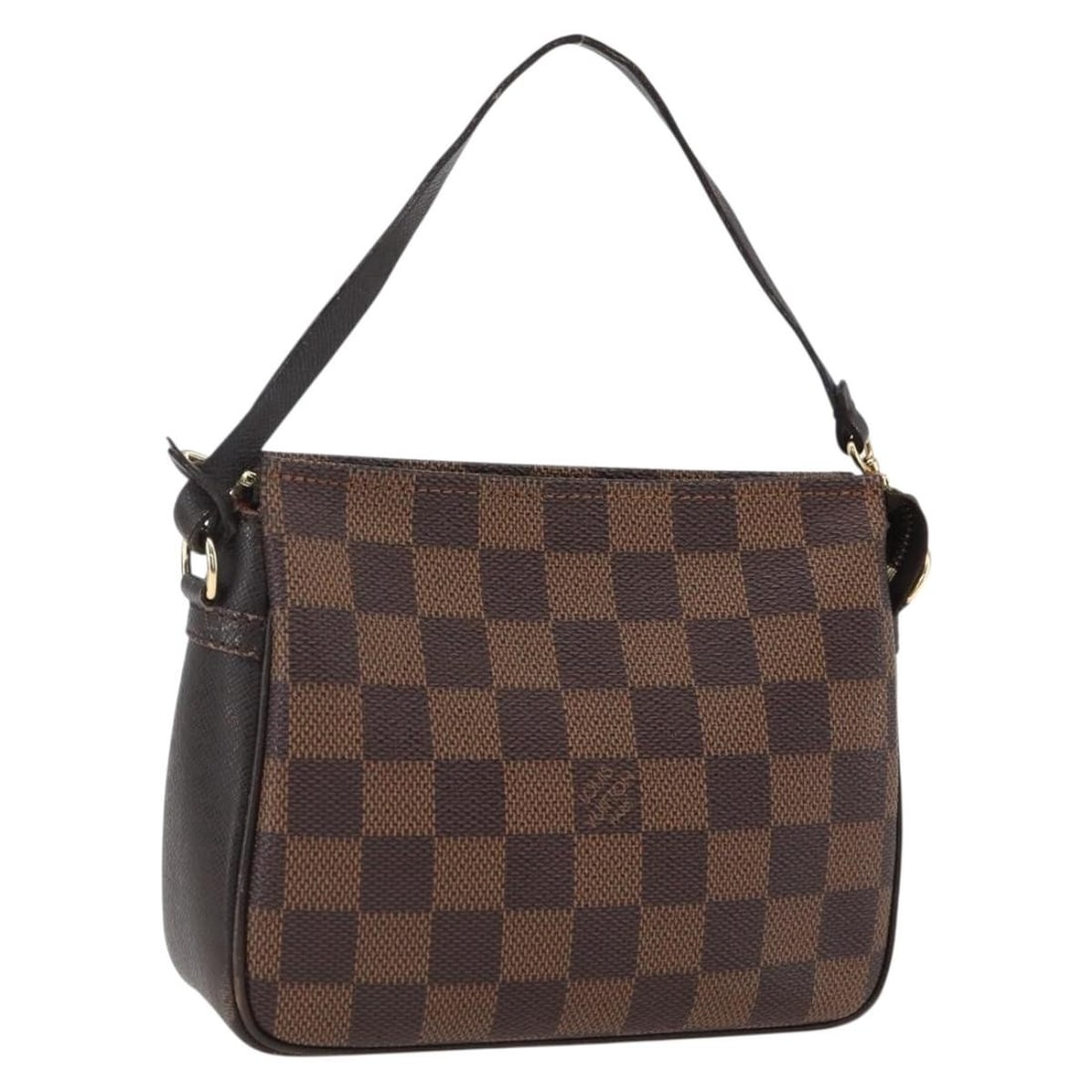 Louis Vuitton N51982 Damier Ebene Cosmetic Pouch France: Louis Vuitton N51982 Damier Ebene Cosmetic Pouch France Louis Vuitton Damier Ebene Trousse makeup pouch in Damier Ebene canvas. This women's pouch is made in France and includes only the item shown, w