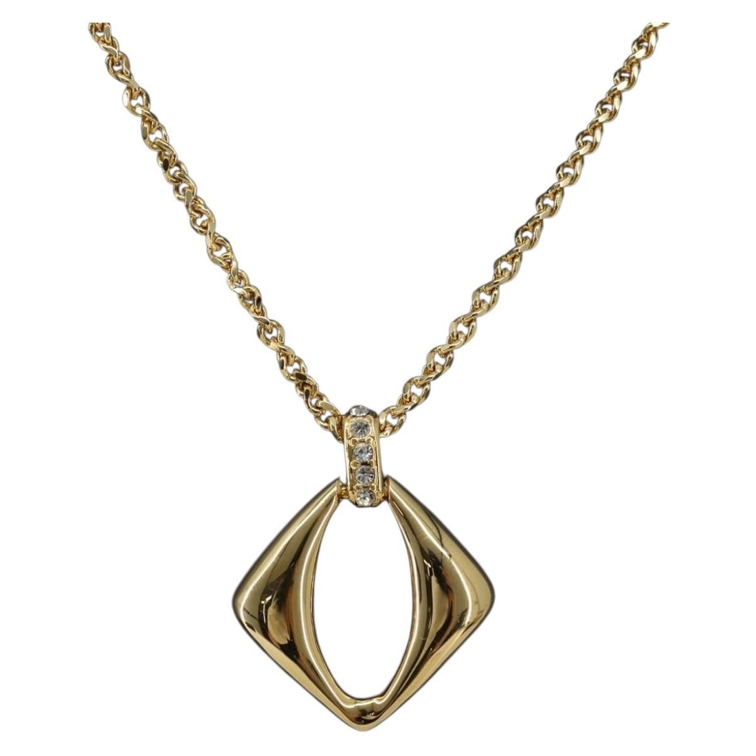 SAINT LAURENT Gold Tone Metal Necklace for Women: SAINT LAURENT Gold Tone Metal Necklace for Women Saint Laurent women's necklace in gold-tone metal. Made in Italy, this piece includes the item box. Condition is ranked A, with partly rubbing on the s