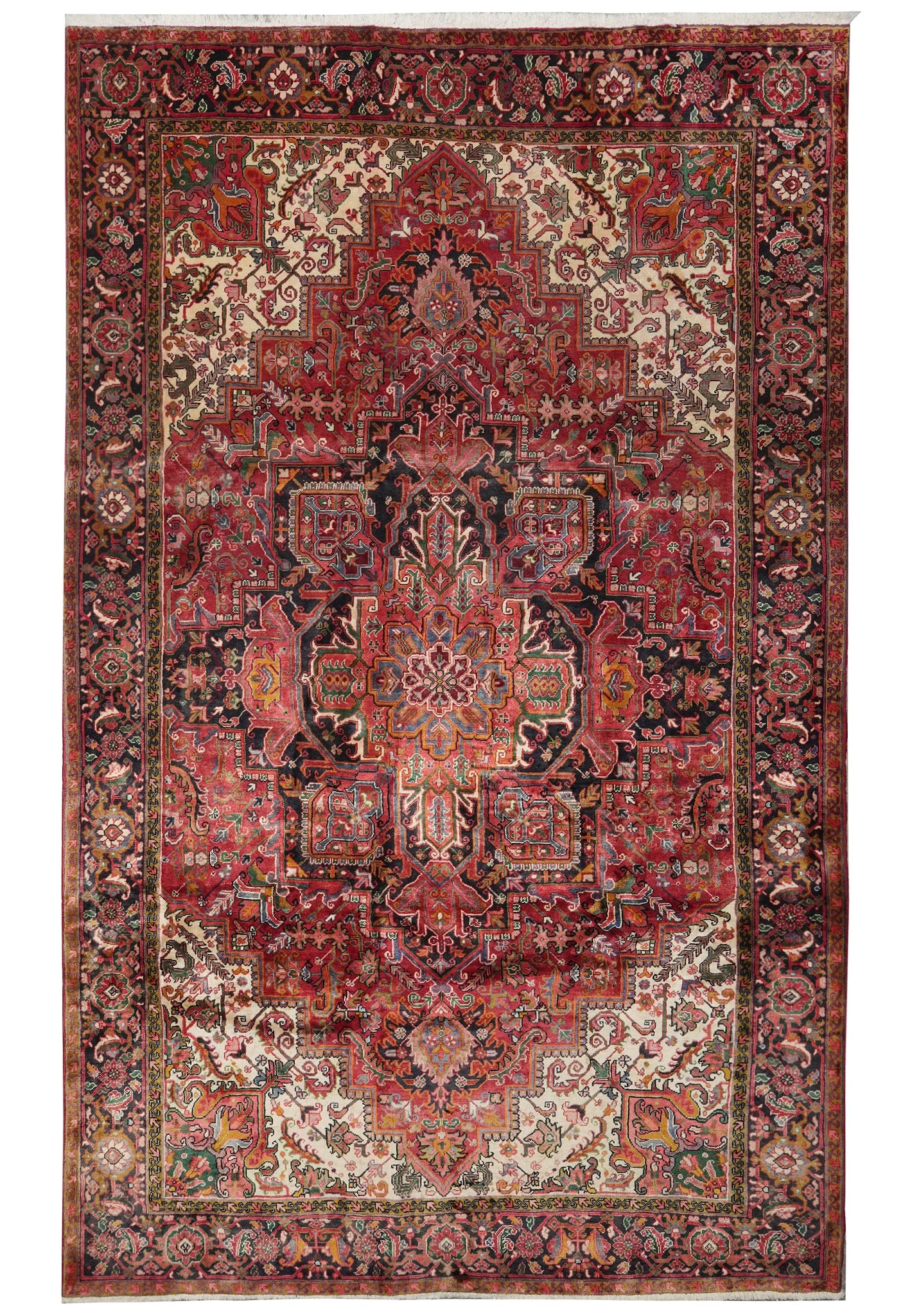 Persian Heriz Tribal Rug 8.7 x 13.6 Iran (1 of 13)