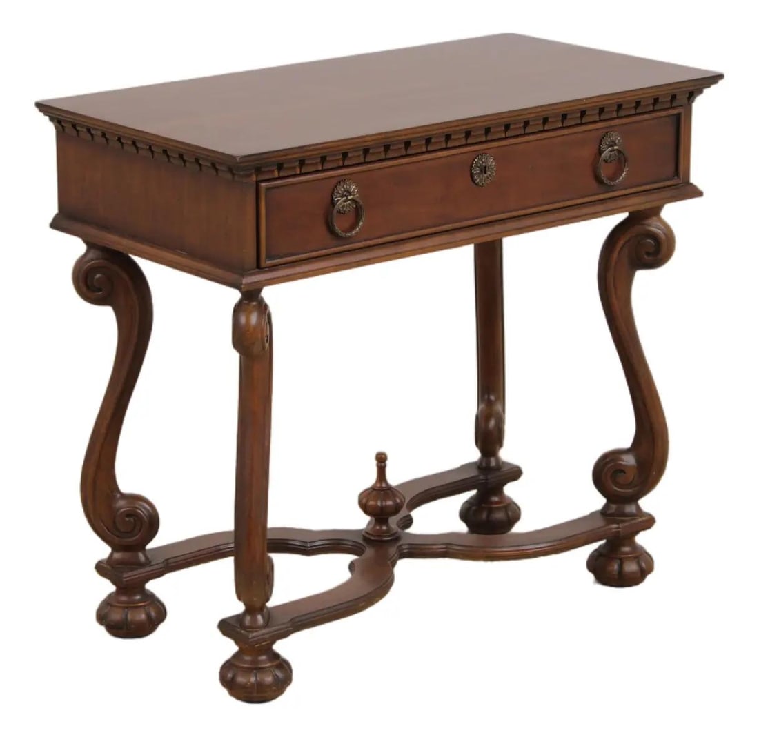 Mahogany console table by Hickory Chair Continental style 34w x 18d x 30h (1 of 10)