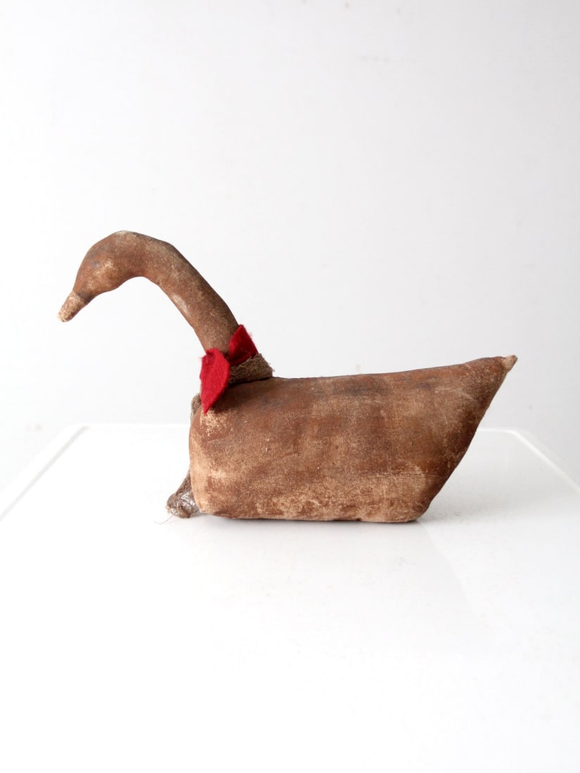 Handmade Vintage Primitive Goose Figure Folk Decor 15.5 x 10.5 (1 of 9)