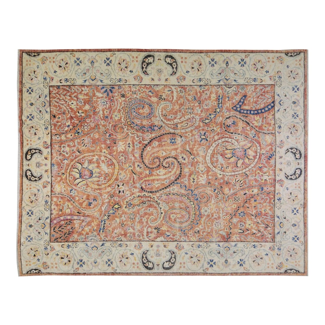 9'9 x 12'6 Organic Wool Oushak Rug with Copper Tones (1 of 6)